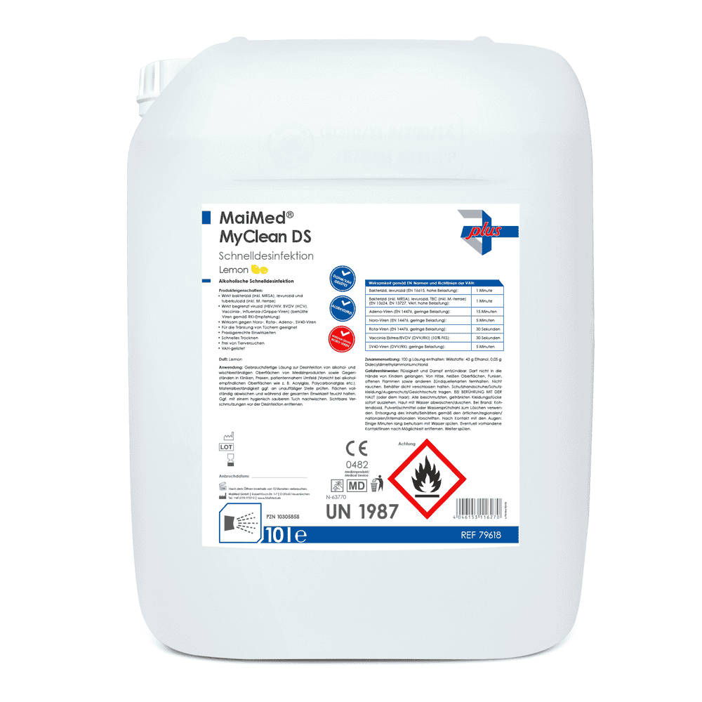 MaiMed® MyClean DS Schnelldesinfektion 10 L (mit Sonderdüften)